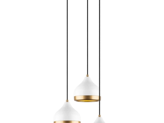 Φωτιστικό Οροφής Yildo 892OPV2132 37x17x111cm 3xE27 40W White-Gold Opviq