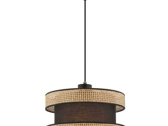 Φωτιστικό Οροφής Halo 390FLH2450 40x40x65cm E27 45/60W Beige-Black Opviq
