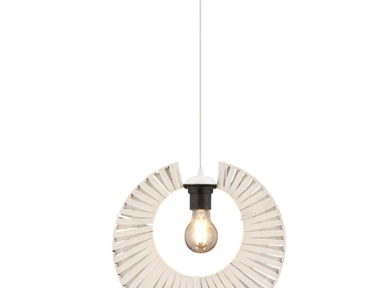 Φωτιστικό Οροφής Kruh 390FLH2475 32x65cm 1xE27 45/60W White Opviq