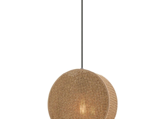 Φωτιστικό Οροφής Big Drum 390FLH2519 35x9x75cm E27 45/60W Brown Opviq