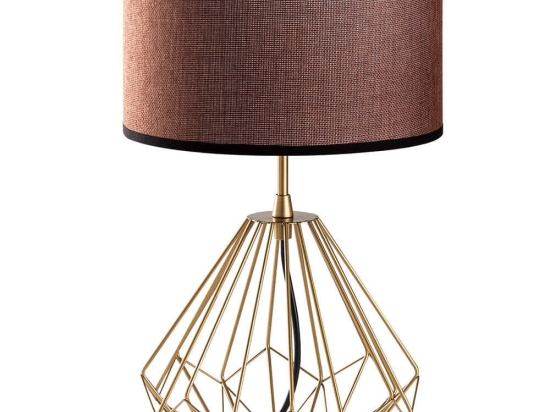 Φωτιστικό Επιτραπέζιο Diamond 892OPV2210 25x25x43cm 1xE27 40W Gold-Brown Opviq