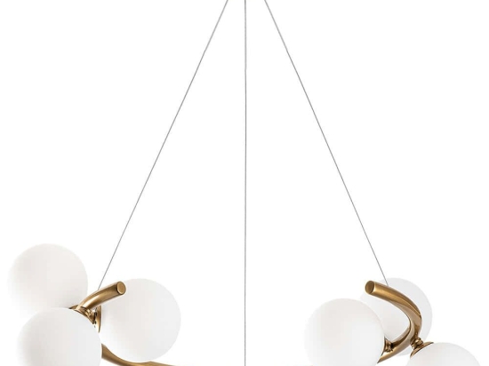 Φωτιστικό Οροφής Luminar 521SHN3571 55x50x115cm 6xG9 10W Gold Opviq
