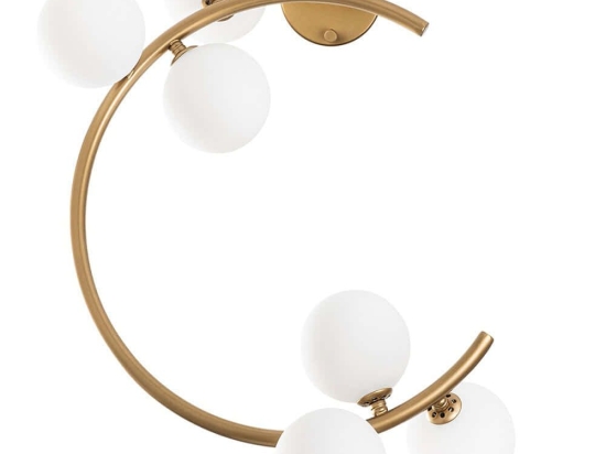 Φωτιστικό Τοίχου - Απλίκα Luminar 521SHN2245 50x30x55cm 6xG9 10W Gold-White Opviq