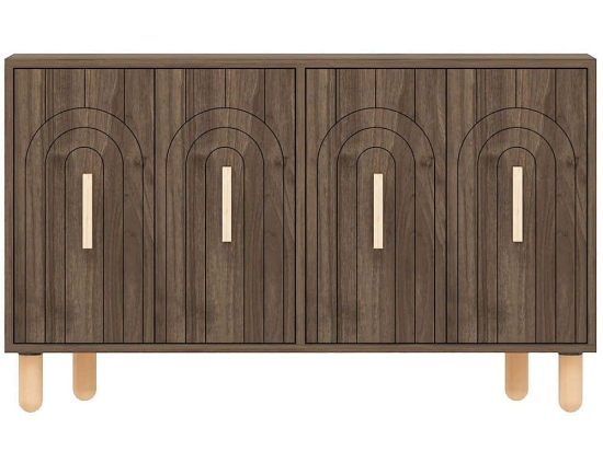 Μπουφές Tiger 327ODS1298 120x29,6x73,6cm Walnut-Oak Μοριοσανίδα, Μελαμίνη