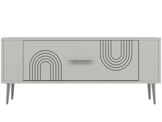 Έπιπλο Τηλεόρασης Retrol 475OLV2960 120x26,4x48,2cm White-Silver