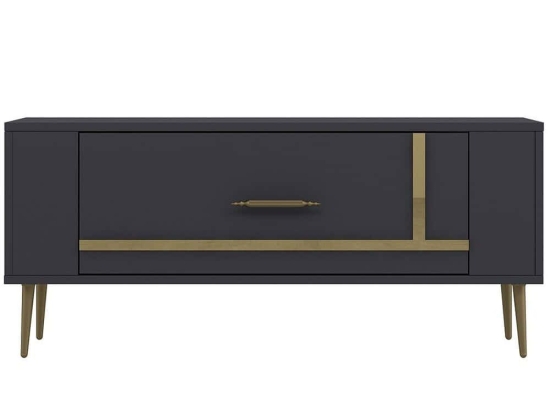 Έπιπλο Τηλεόρασης Retrop 475OLV2961 120x26,4x48,2cm Anthracite-Gold