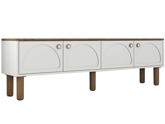 Έπιπλο Τηλεόρασης Bohem 845HCT3112 180x35x53cm White-Oak