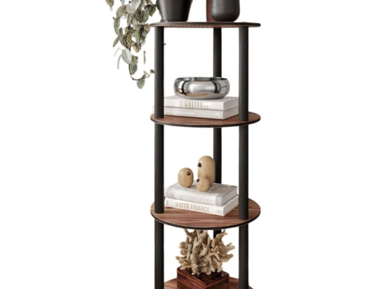Ραφιέρα Δαπέδου 282PTR1128 Φ34x106cm Walnut