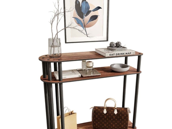 Κονσόλα Caprio 282PTR1142 90x30x84cm Walnut Mdf,Ξύλο
