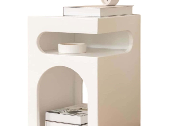 Κομοδίνο Turtle 524ADS1601 35x35x55cm White