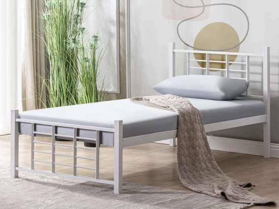 Κρεβάτι K01 (Για Στρώμα 90x200cm) 319HBV1141 90x200x95cm White Μονό