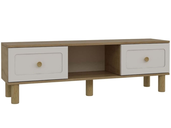 Έπιπλο Τηλεόρασης Rosalinda Bohem 475OLV1468 150x29,6x40,6cm Oak-White