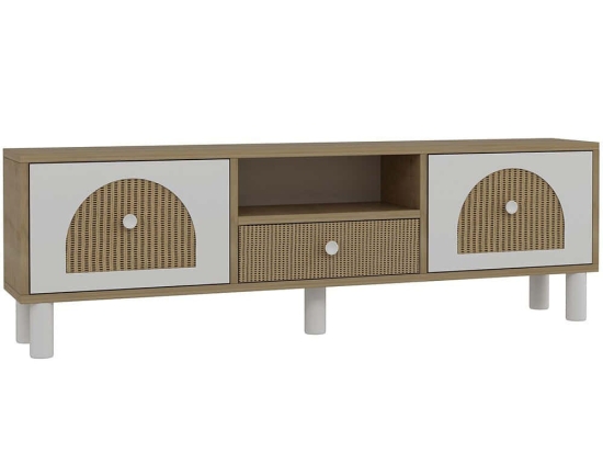 Έπιπλο Τηλεόρασης Notre Bohem 475OLV1471 140x29,6x45cm Oak-White