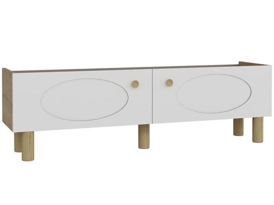 Έπιπλο Τηλεόρασης Elisa 475OLV1474 153,6x36,8x44,6cm Oak-White