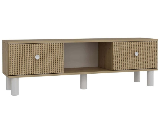 Έπιπλο Τηλεόρασης Mono 475OLV1477 150x29,6x40,6cm Sapphire Oak-White