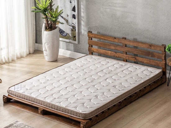 Ανώστρωμα Bamboo Ped 523MRL1258 160x200cm Light Brown Υπέρδιπλo