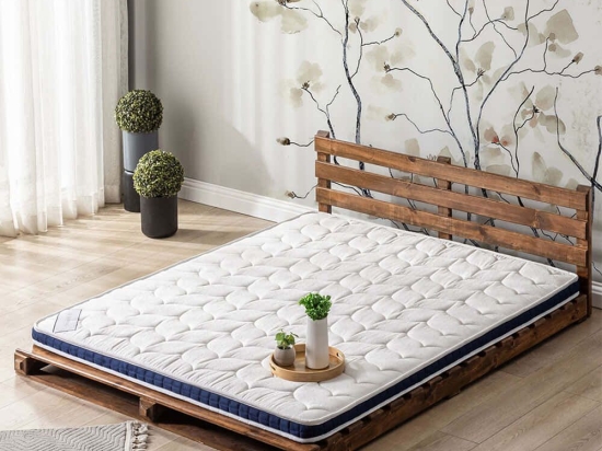Ανώστρωμα Kus Tuyu 523MRL1282 160x200cm White-Blue Υπέρδιπλo
