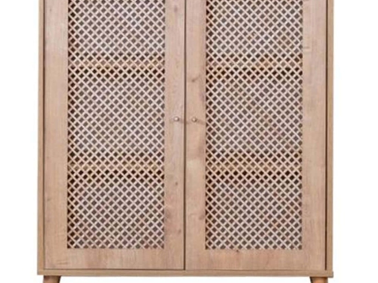 Ντουλάπι Goose 277WLN1102 90x41x105cm Oak Μοριοσανίδα, Μελαμίνη