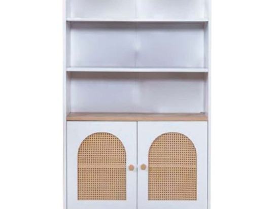 Βιβλιοθήκη Bohem 277WLN1114 90x41x158cm White-Oak