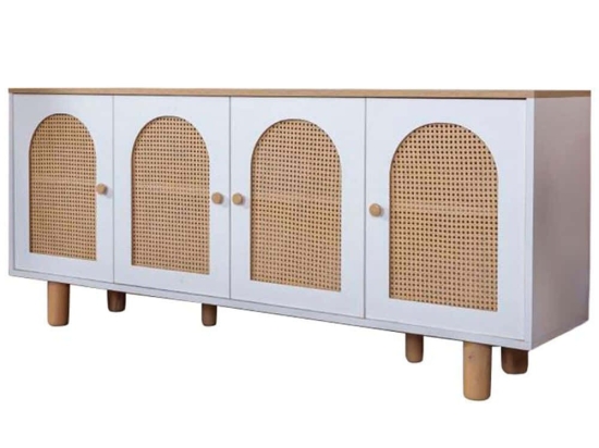 Μπουφές Bohem 277WLN1120 180x41x80cm White-Oak Mdf
