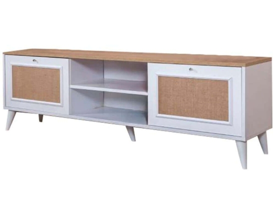 Έπιπλο Τηλεόρασης Mount 277WLN1134 180x55x41cm White-Oak