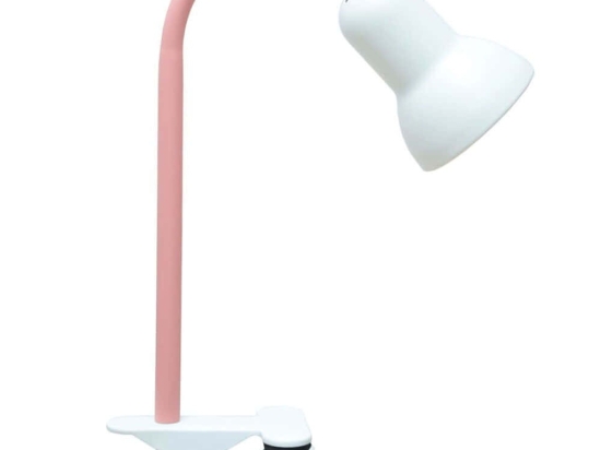 Φωτιστικό Γραφείου Με Κλιπ 780SGN4783 Φ9x35cm 1xE14 40W Pink-White Opviq