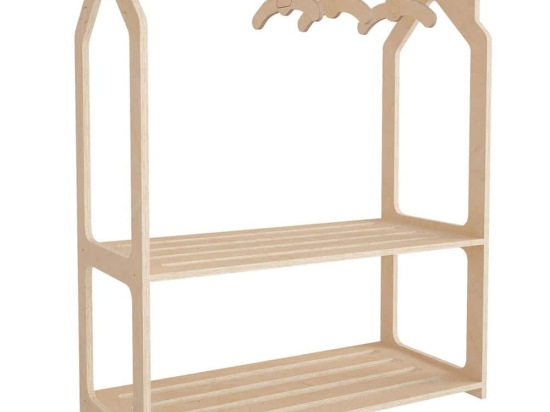 Κρεμάστρα Δαπέδου Παιδική Roof 768ESL1106 86x40x110cm Natural Polywood