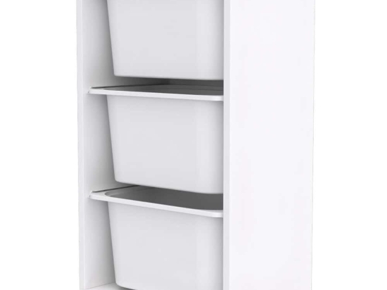 Συρταριέρα Παιδική Bronz 768ESL1109 45x30x90cm White