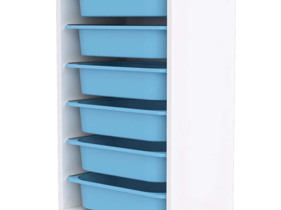Συρταριέρα Παιδική Bronz 768ESL1116 45,5x30x83cm White-Blue