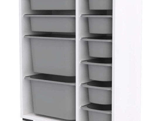 Συρταριέρα Παιδική Zen 768ESL1177 69,5x30x83cm White-Grey