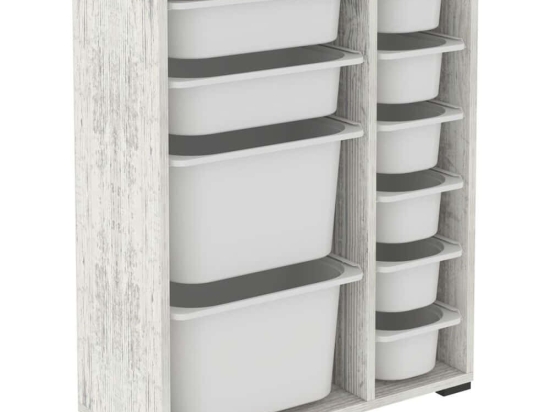 Συρταριέρα Παιδική Zen 768ESL1184 69,5x30x83cm Crystal White