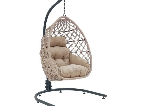 Κούνια  - Φωλιά Αναδιπλούμεμη Reena Rope 894-123-028 121x147x200cm Cappuccino