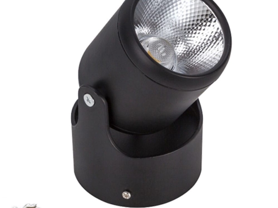 Σποτ Οροφής Led Με Σπαστή Βάση Black Body 10W 230V 1400lm 24 Μοιρών Θερμό White 3000K 93009 GloboStar Στρόγγυλο Αλουμίνιο