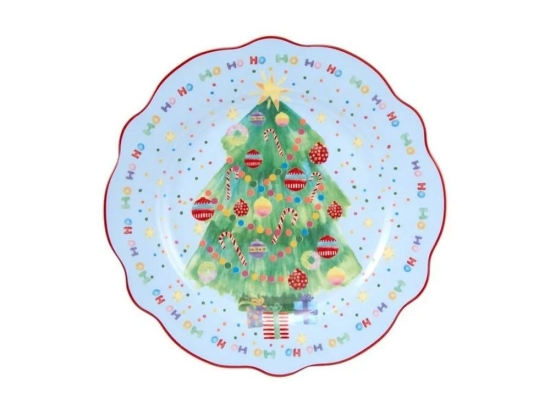 Χριστουγεννιάτικο Πιάτο Jolly Joy Joy Tree ME0052 20cm Multi Maxwell&Williams