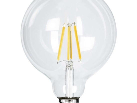 Λαμπτήρας Led Long Filament 99085 Φ12,5x13,8cm G125 E27 4W 840lm 2700K Clear GloboStar 4W
