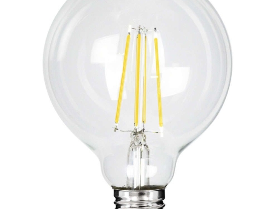 Λαμπτήρας Led Long Filament 99092 Φ9,5x13,8cm G95 E27 4W 840lm 4000K Clear GloboStar 4W