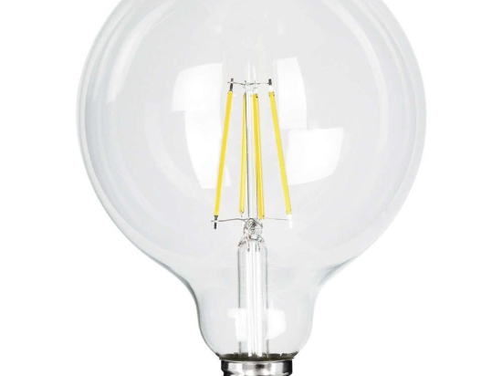 Λαμπτήρας Led Long Filament 99093 Φ12,5x13,8cm G125 E27 4W 840lm 4000K Clear GloboStar 4W