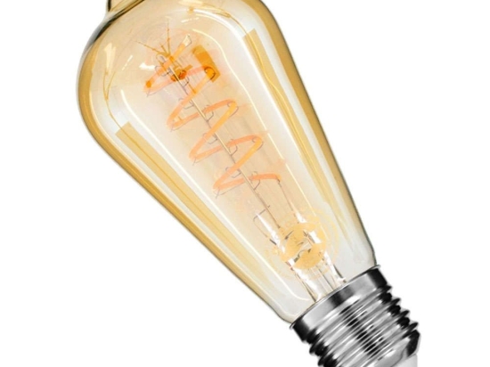 Λαμπτήρας Led Soft Spiral Filament 99144 ST64 E27 6W 490lm Dimmable Honey GloboStar