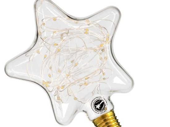 Λαμπτήρας Led Deco Star 99224 DSC125 E27 2W 160lm Clear GloboStar 2W