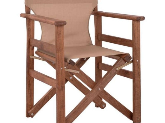 Καρέκλα Σκηνοθέτη Νάξος 60x51x86 HM10289.04 Mocca