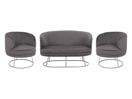 Σαλόνι Σετ 3τμχ Arien Grey HM11051.01