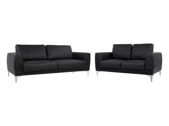 Σαλονιού Σετ 2Τμχ Kenzie Black HM11284.01