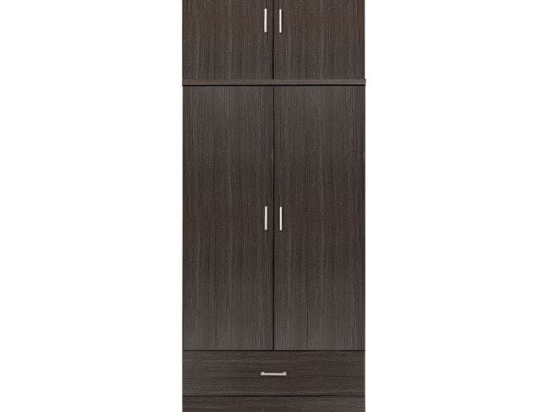Ντουλάπα Δίφυλλη Zebrano 80Χ42Χ241εκ. HM11222.01 Δίφυλλη Μελαμίνη