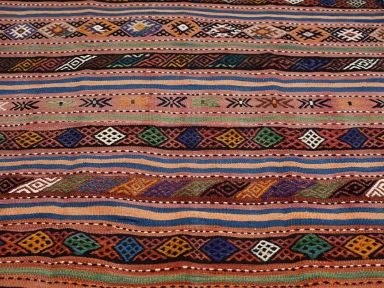 Χειροποίητο Χαλί Κιλίμι Mansoor Orange-Multi 155Χ175 155X175cm