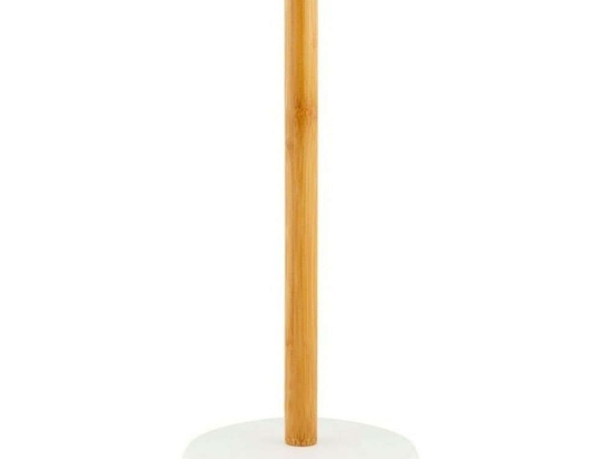 Βάση Χαρτιού Κουζίνας LBTAH-CC70120 Φ16x33cm White-Natural Andrea House Bamboo,Κεραμικό