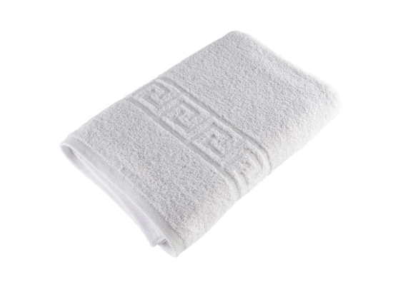 Πετσέτα Ξενοδοχείου Μαίανδρος White 100% Cotton 500gsm Προσώπου 50x90cm 100% Βαμβάκι