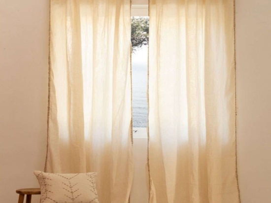 Κουρτίνα Asana Με Τιράντες LBTCAASAN140CRU Ecru Calma House 140X280 140x280cm 100% Βαμβάκι