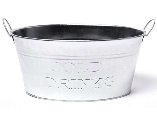 Παγοδοχείο Zinc CO07534000 39x30x18,7cm 14lt Silver Comas Μέταλλο