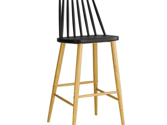 Σκαμπό Μπάρ Lavida Black ΕΜ153,2 43X49X107 cm Μέταλλο,Πολυπροπυλένιο