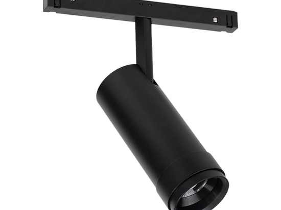 Σποτ Μαγνητικής Ράγας Zoomable EDNA2040B 48V DC 20W 4000K 1680Lm MAX. 20-50° Osram RA90 5,8x15,2cm Black Aca